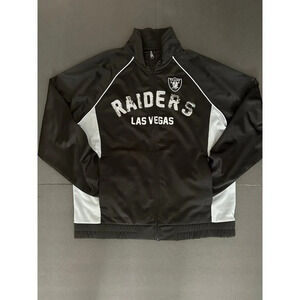 new womens las‎ vegas raiders light jacket sz large